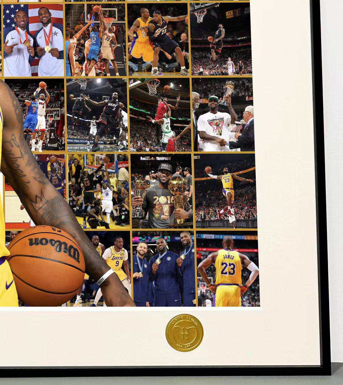 《四旬老汉詹姆斯》NBA勒布朗詹姆斯老詹詹皇装饰画