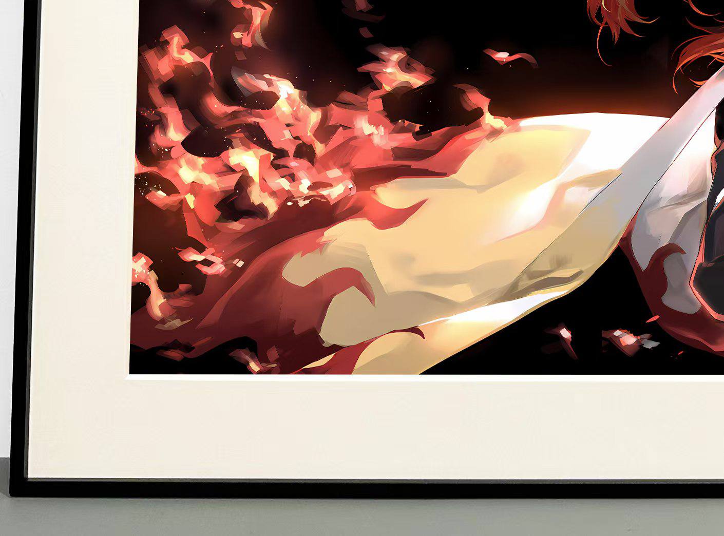 【现货未包邮】《炼狱杏寿郎》大哥炎柱鬼灭之刃装饰画