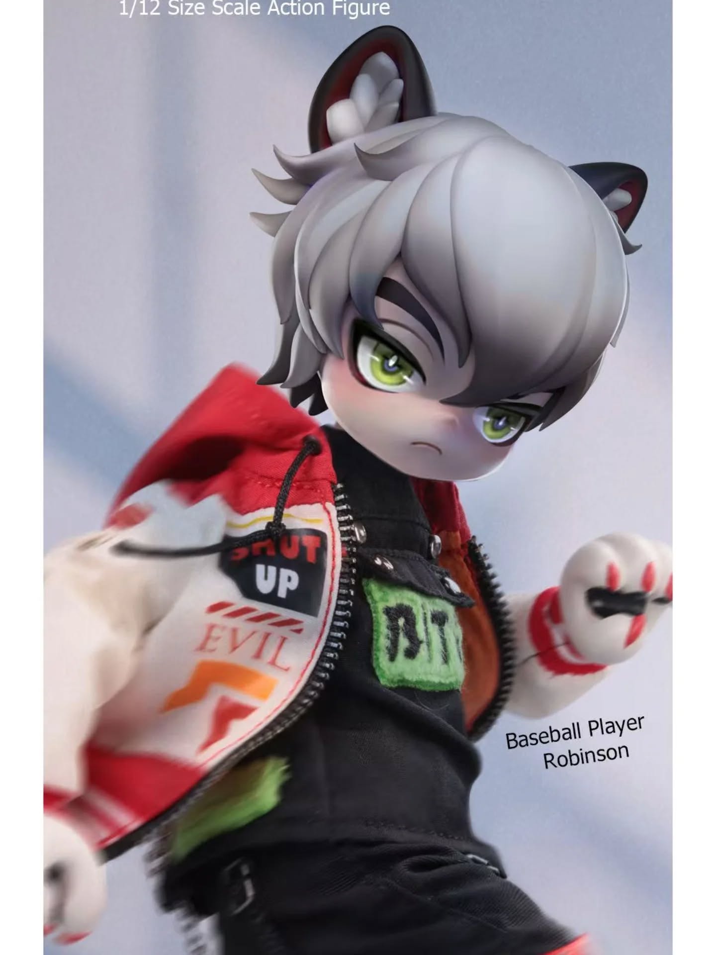 Tit Mok Toys 福瑞系列-1/12可动兽人-双头雕『棒球运动员罗宾森』