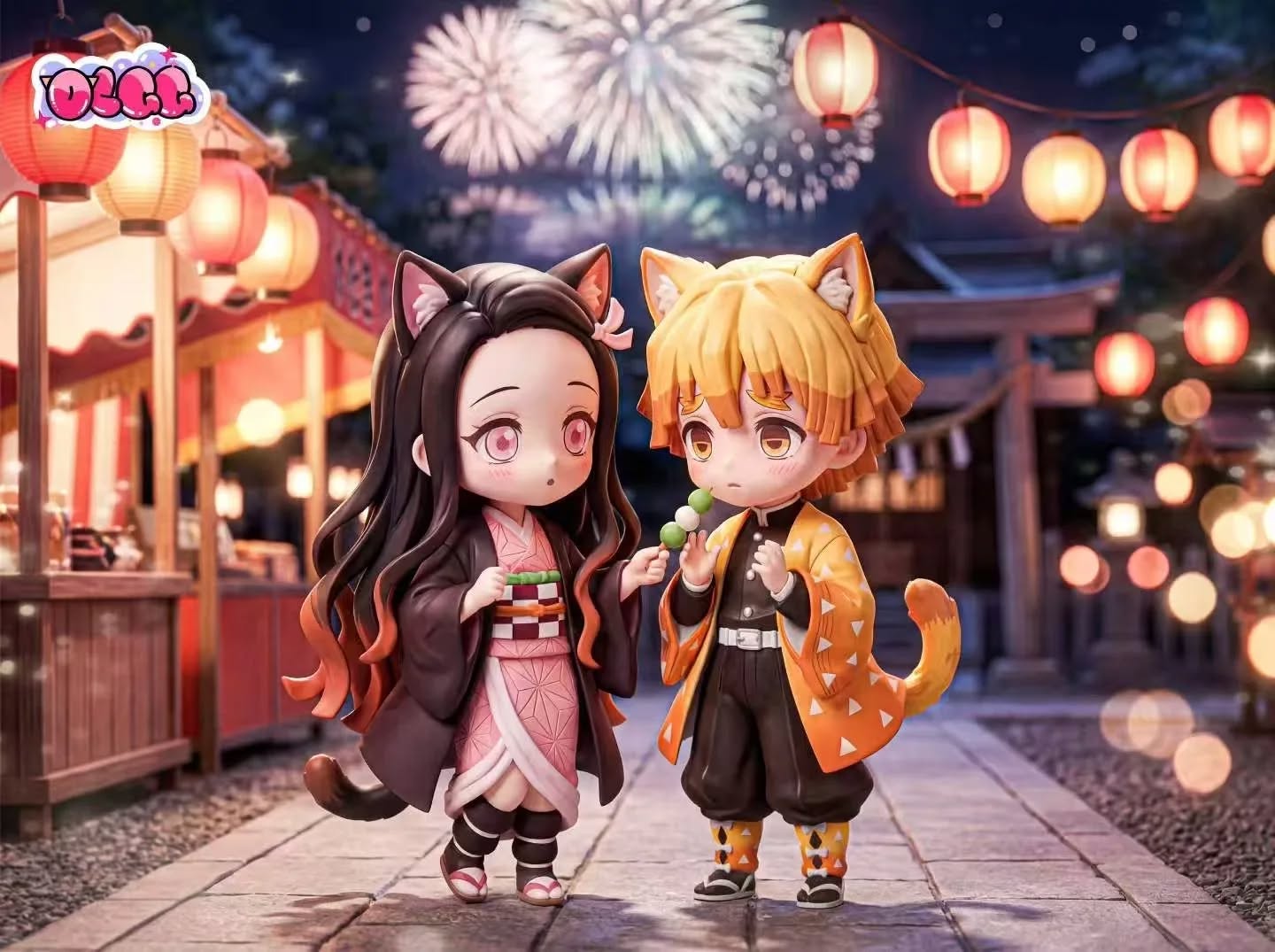 Q版猫咪造型祢豆子 & 善逸