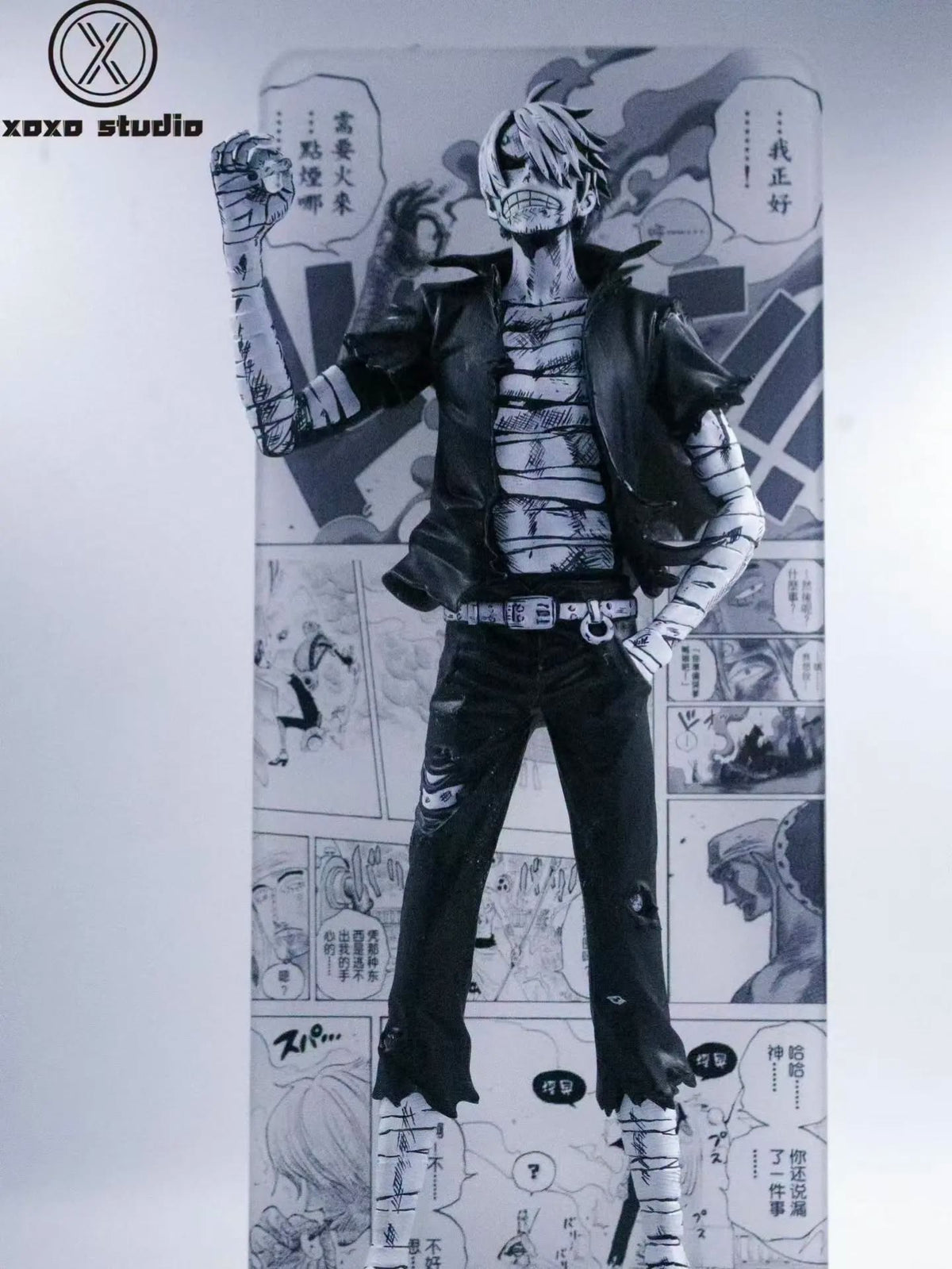 XOXO工作室海贼王黑白漫画色点烟山治
