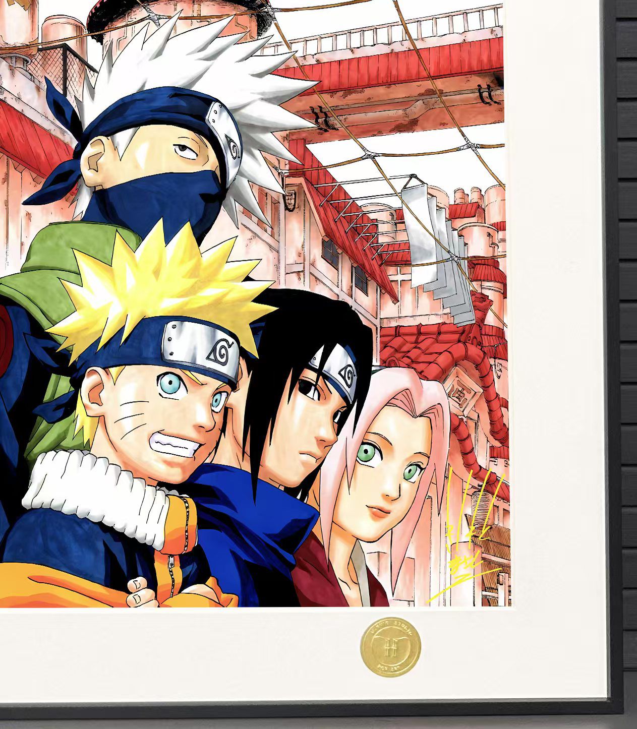 火影忍者《师徒传承》鸣人佐助卡卡西波风水门带土小樱装饰画
