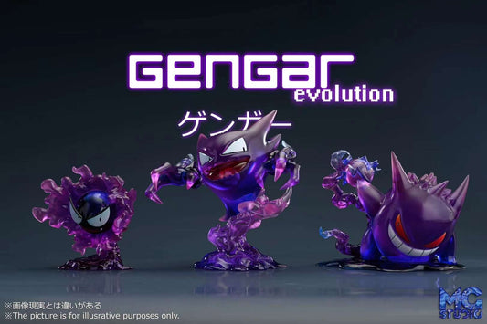 【现货包邮】MG Studio transparent evolution line of Gengar | 全透耿鬼进化组