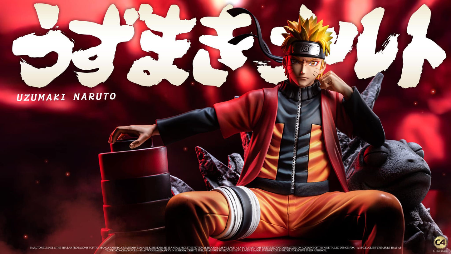 【现货包邮】C4 工作室 Naruto |坐姿鸣人