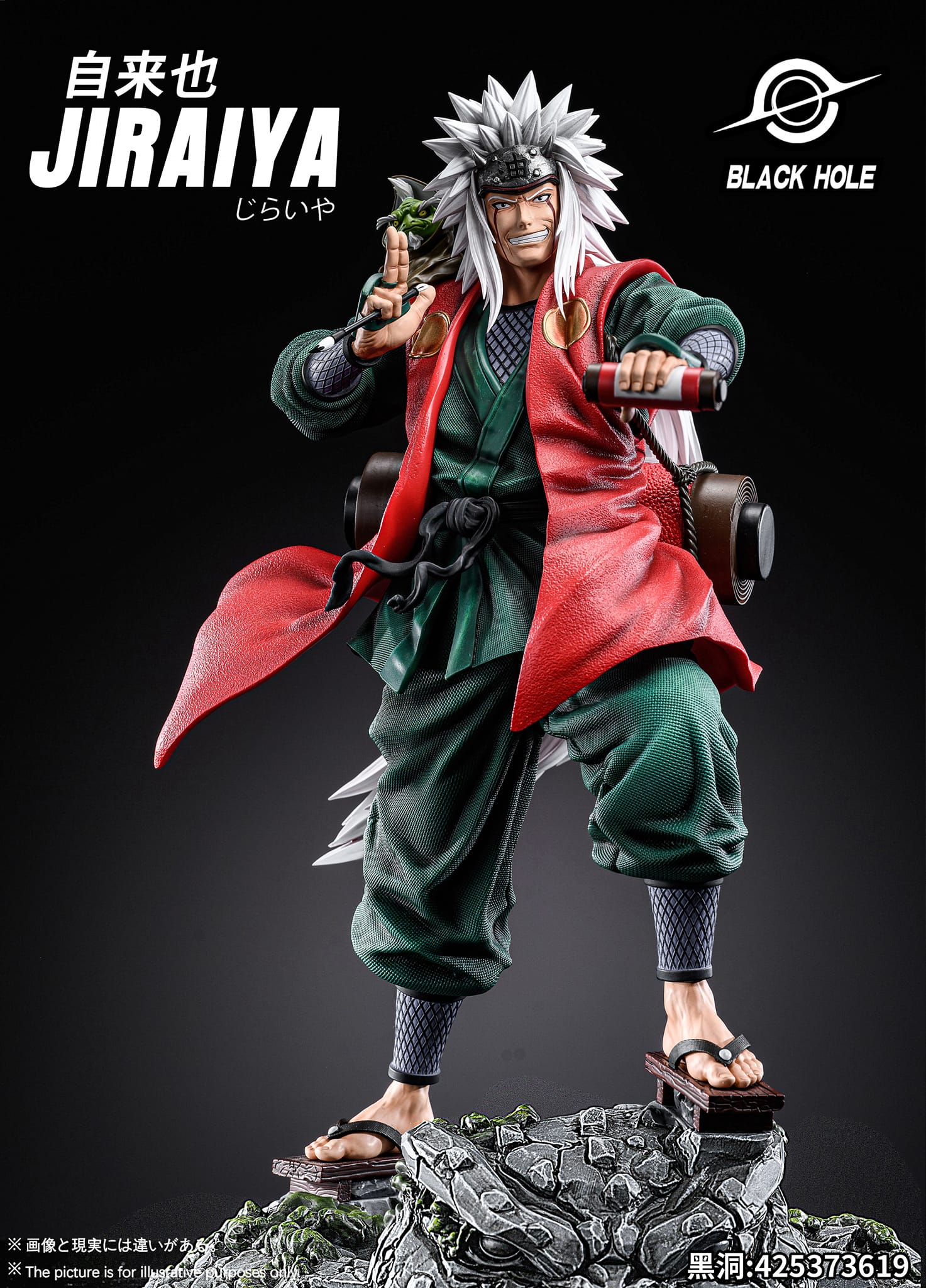 现货包邮】BlackHole Studio Jiraiya | 自来也– GK FIGURE MY SG