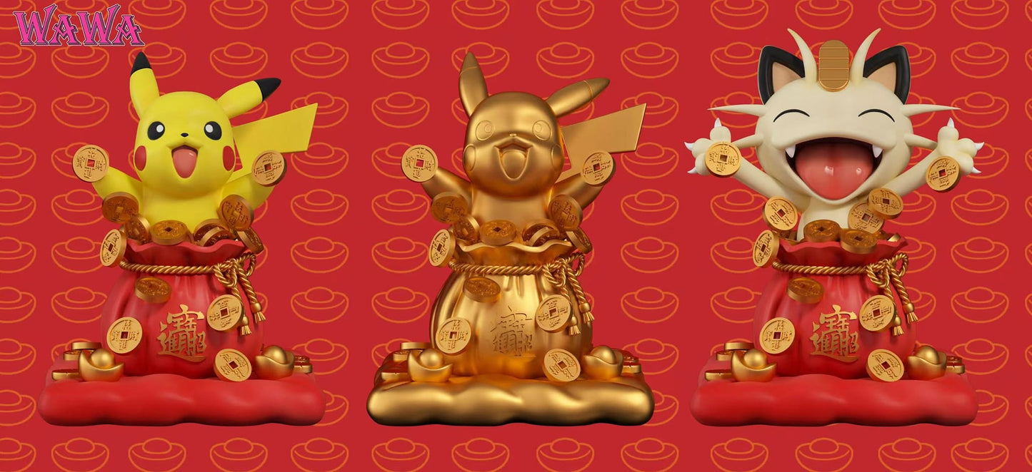 WAWA studio Pikachu Throwing Coins | 撒金币皮卡丘