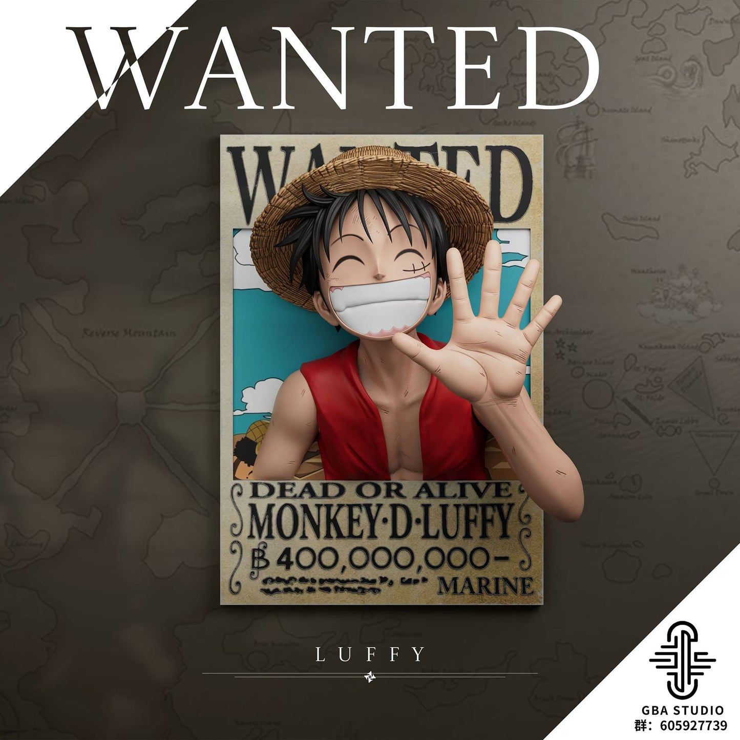 GBA STUDIO Luffy & Chopper Framed Refrigerator Magnet | 路飞&乔巴 相框冰箱贴