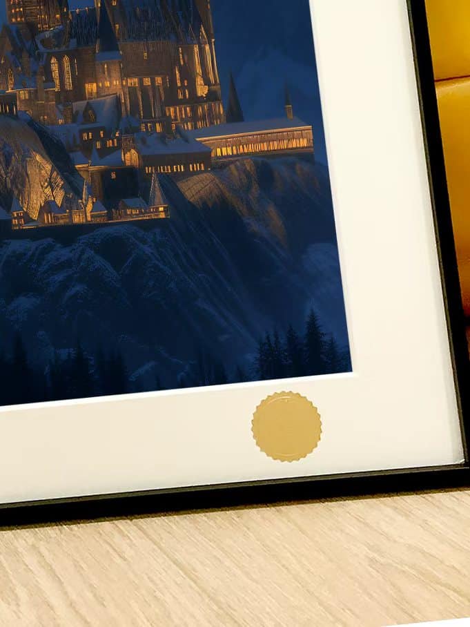 "Moonlit Hogwarts" Harry Potter Magic Academy Decorative Print《月下霍格沃兹》哈利波特魔法学院装饰画