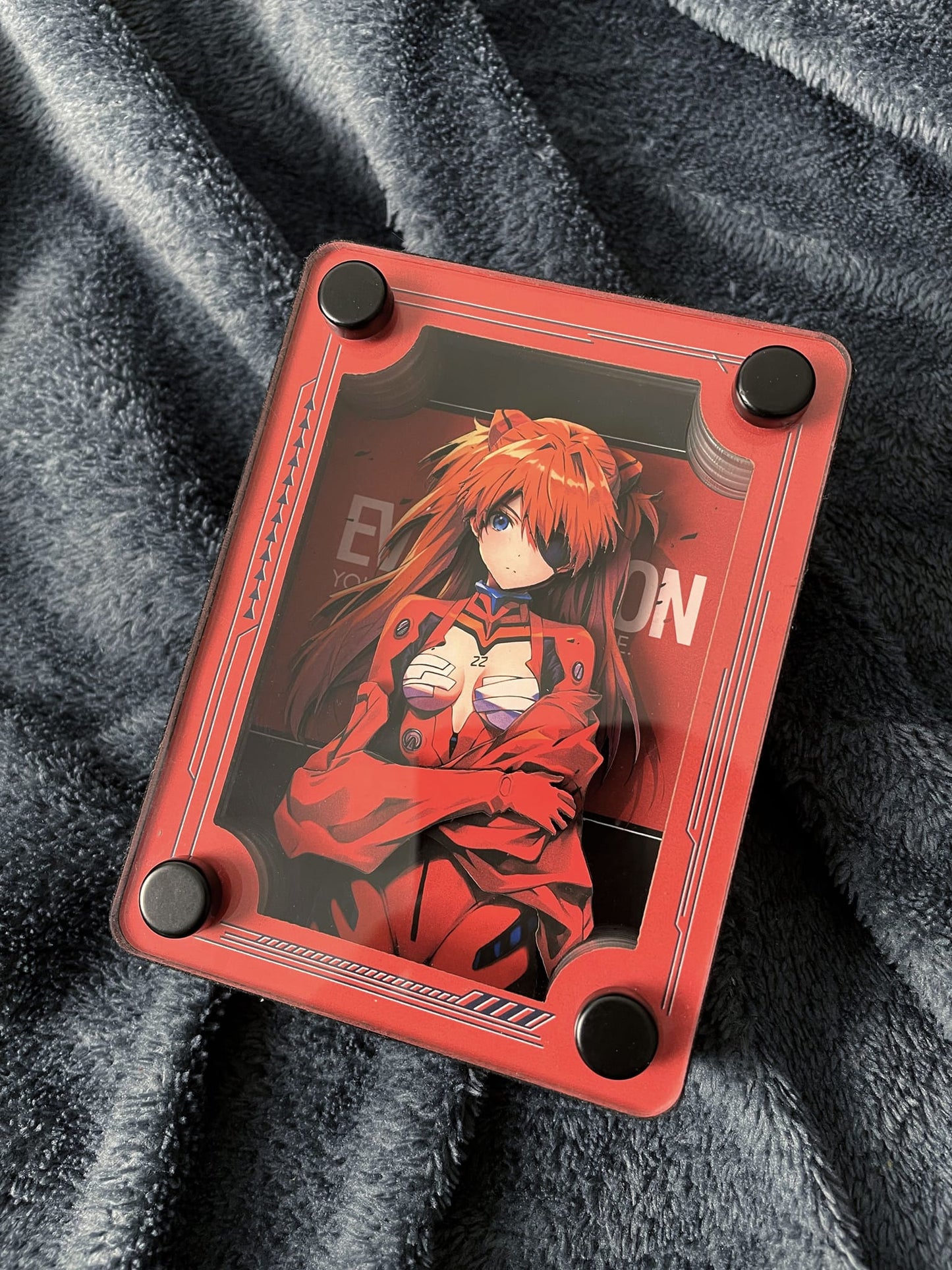 EVA新世纪福音战士 Asuka 3D Card Brick Display Stand | 明日香立体卡砖摆台装饰画