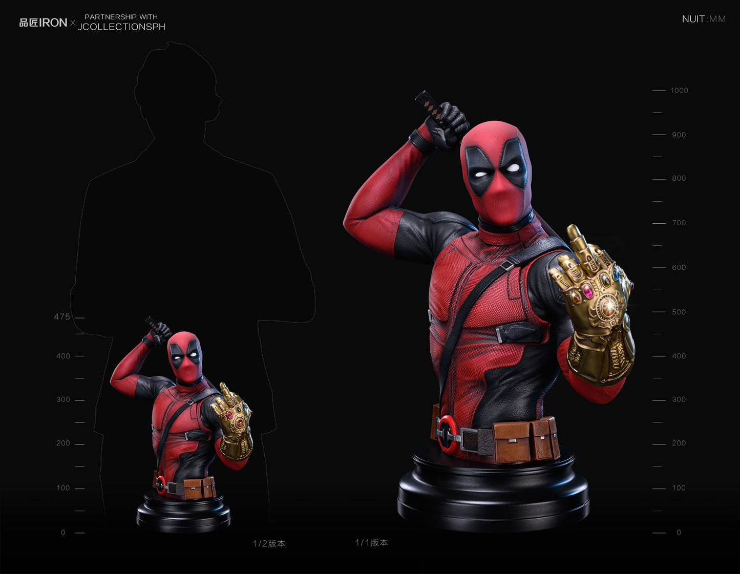 品匠Iron Deadpool Bust | 死侍半身像