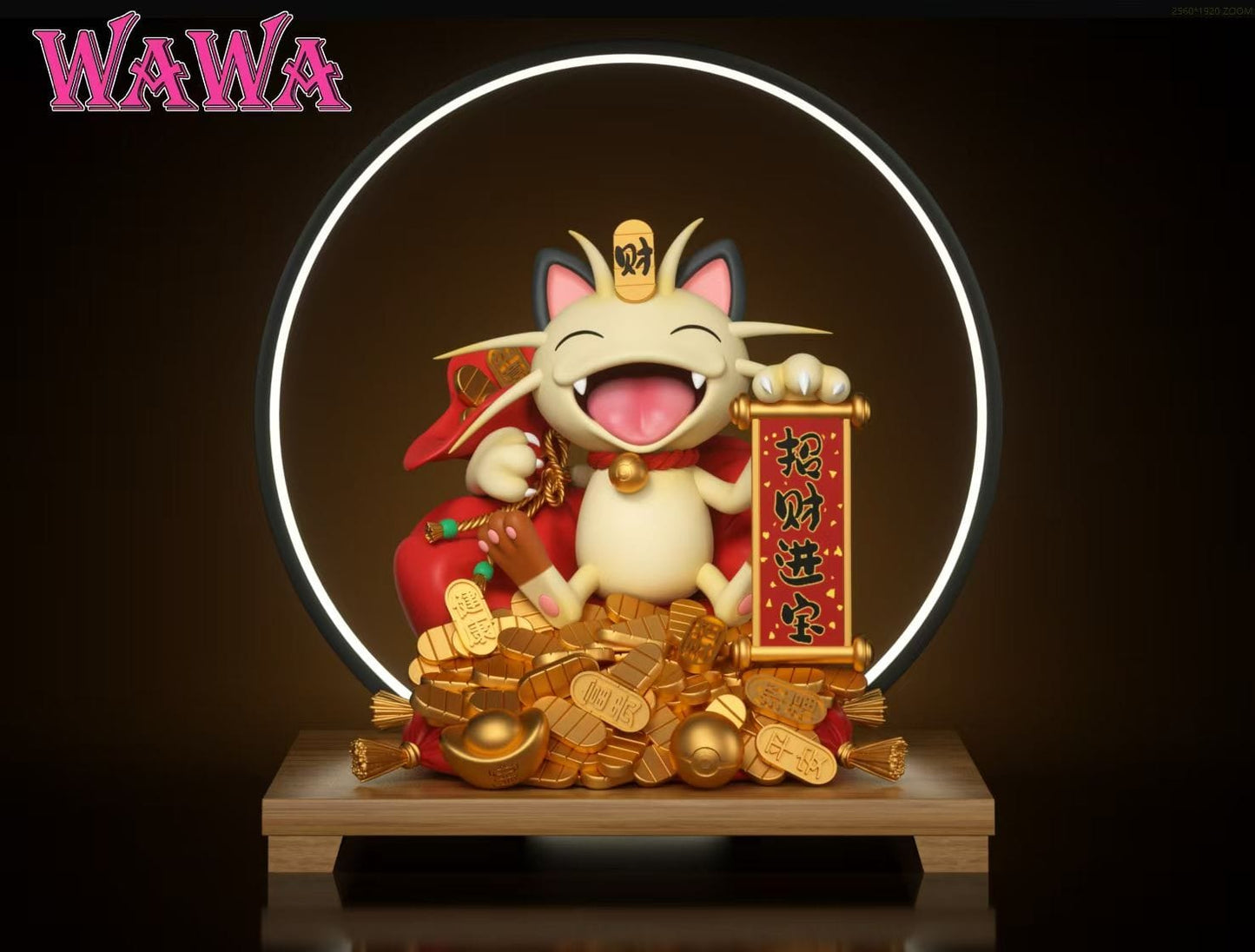 WAWA studio Lucky Fortune Beckoning Cat Meow Meow | 招财进宝招财猫喵喵