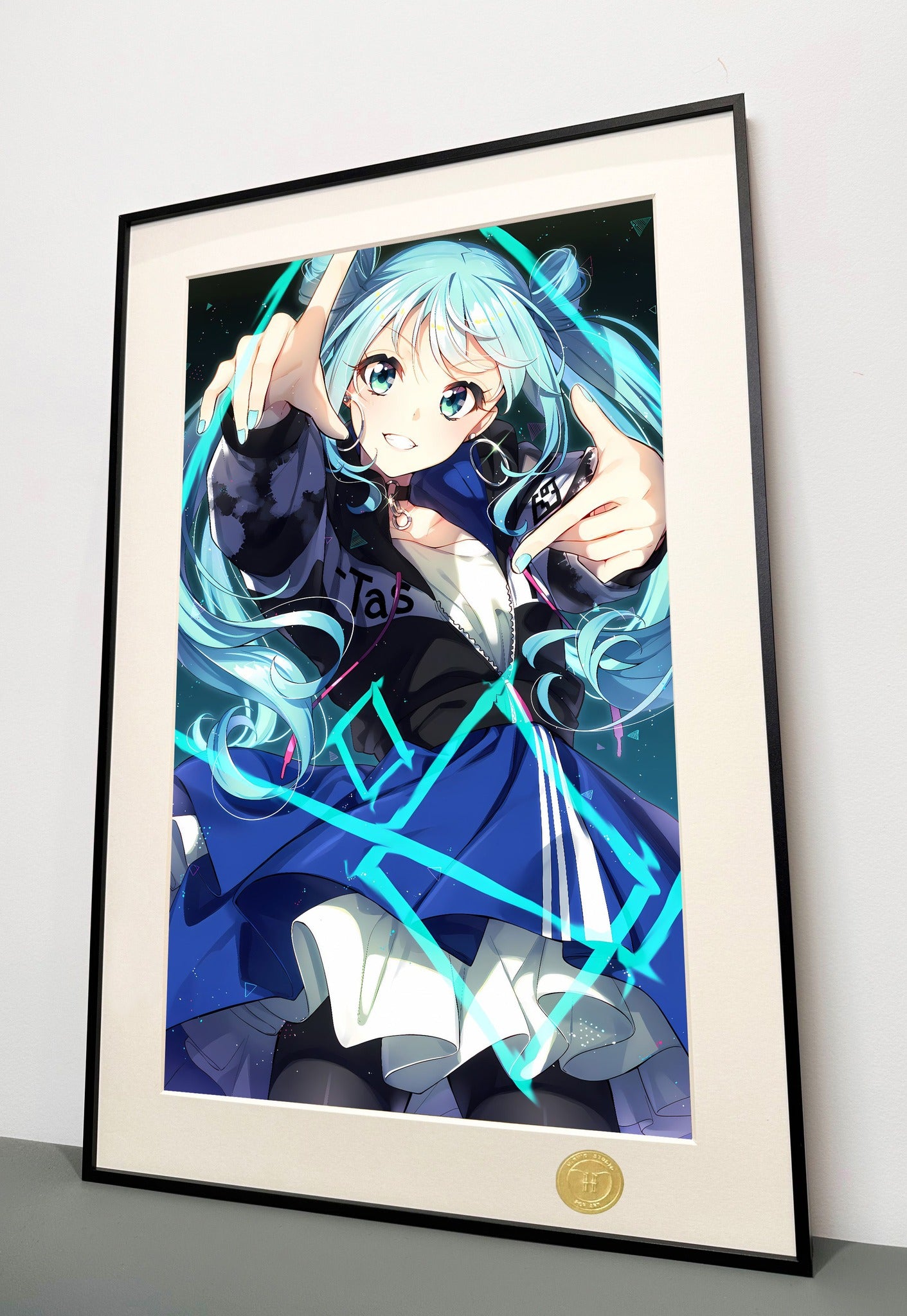 【现货未包邮】《初音未来》miku大葱公主殿下装饰画