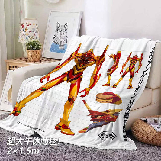 【现货未包邮】EVA新世纪福音战士联名麦当劳潮流午睡毯地毯装饰画