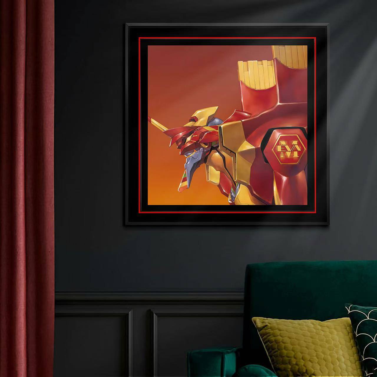 【现货未包邮】M号机新世纪福音战士EVA联名麦当劳午睡毯地毯装饰画