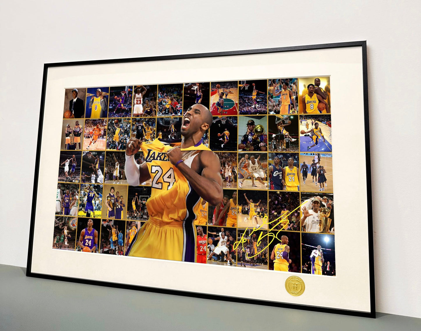 【现货未包邮】《科比–篮坛二十载》NBA科比布莱恩特黑曼巴湖人队装饰画