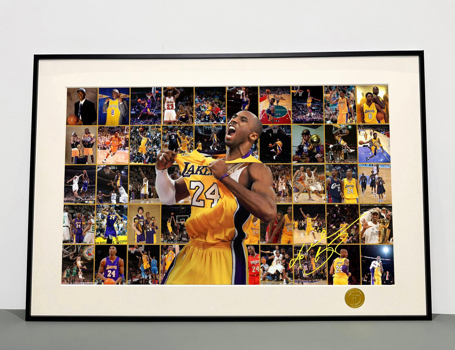 【现货未包邮】《科比–篮坛二十载》NBA科比布莱恩特黑曼巴湖人队装饰画