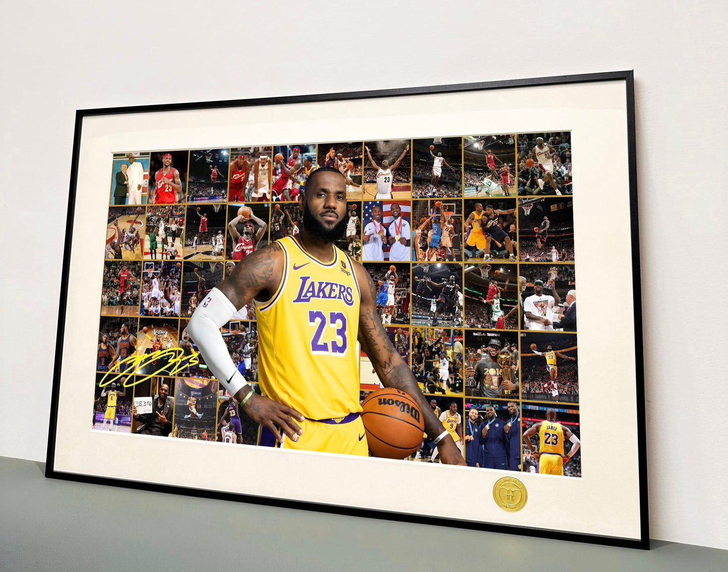 《四旬老汉詹姆斯》NBA勒布朗詹姆斯老詹詹皇装饰画