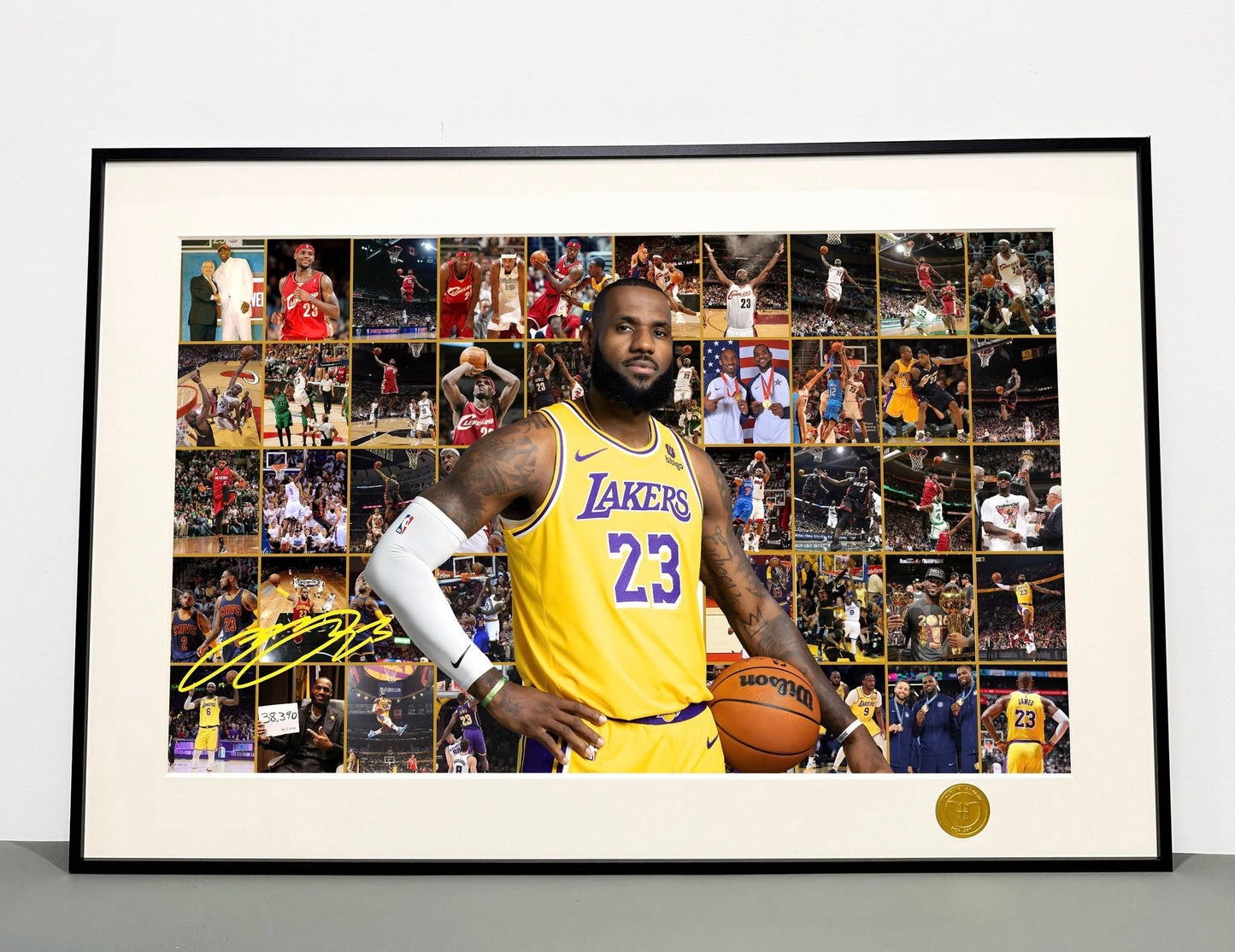 《四旬老汉詹姆斯》NBA勒布朗詹姆斯老詹詹皇装饰画