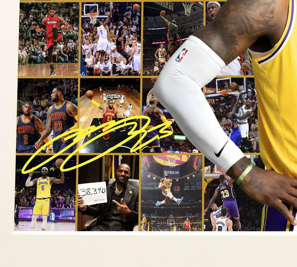 《四旬老汉詹姆斯》NBA勒布朗詹姆斯老詹詹皇装饰画