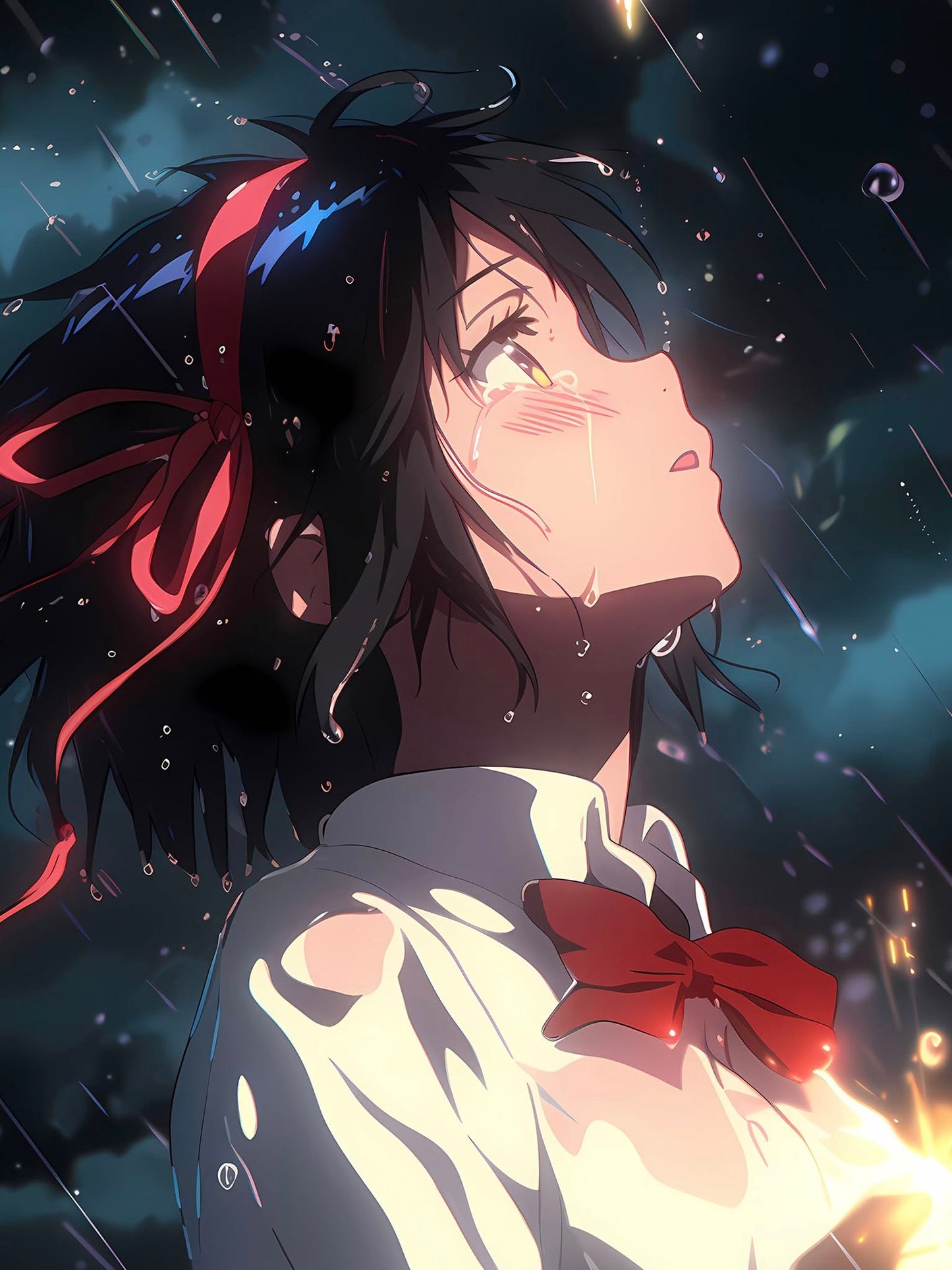 【现货未包邮】星空《宫水三叶》你的名字立花泷新海诚装饰画