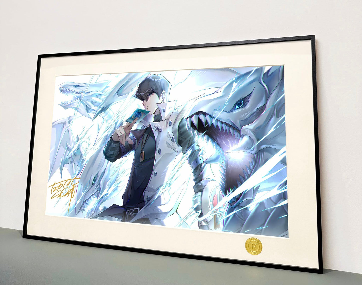 《海马濑人》游戏王青眼白龙高桥和希装饰画
