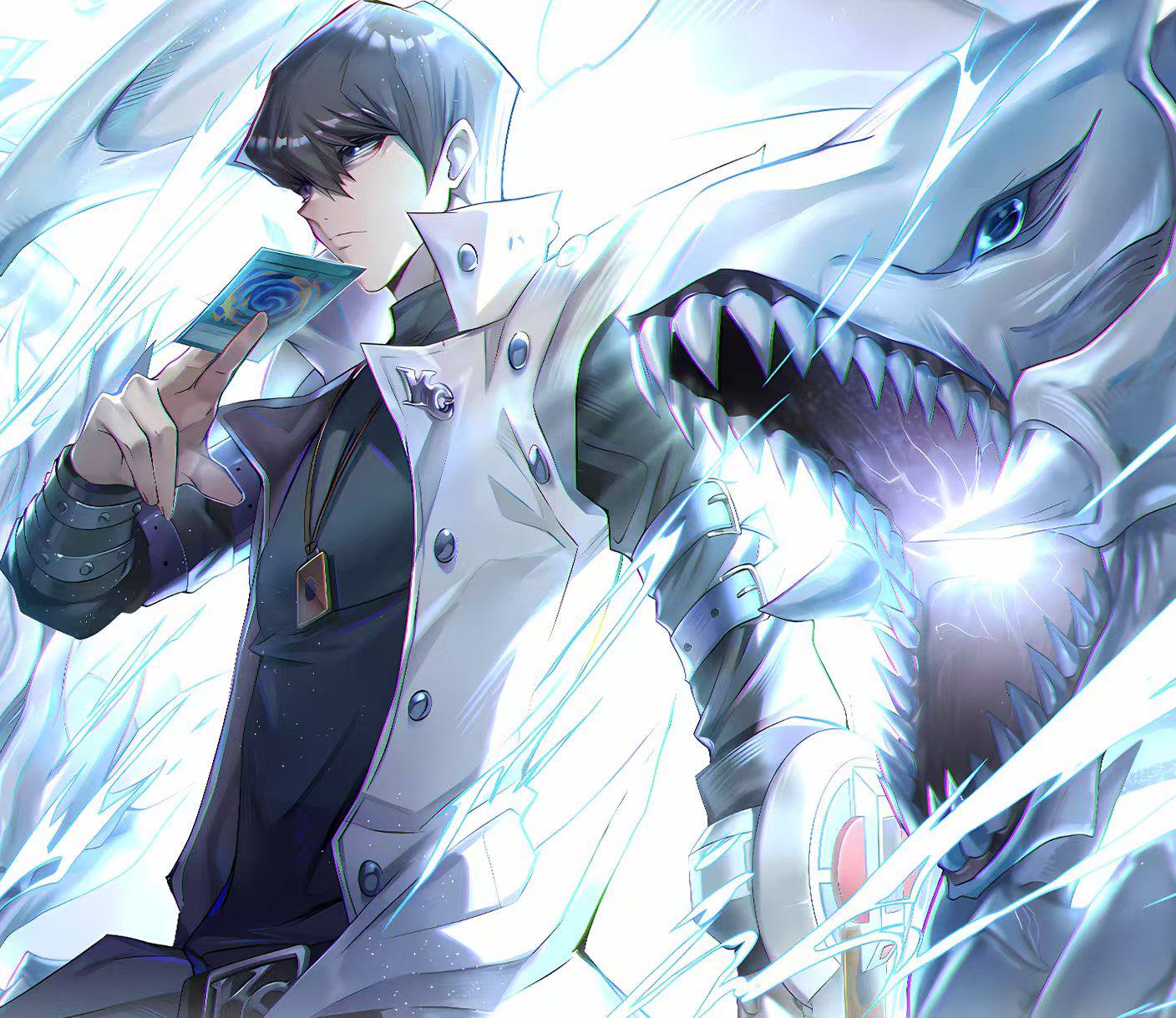 《海马濑人》游戏王青眼白龙高桥和希装饰画