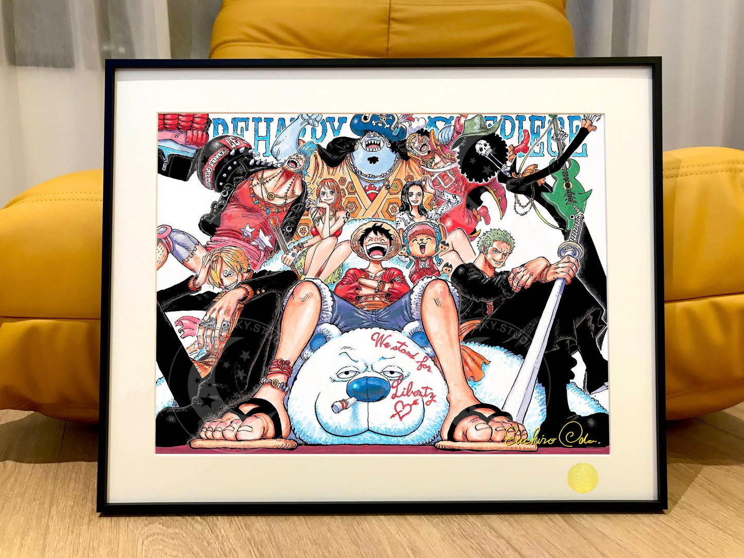 【现货未包邮】星空《草帽团全员》索隆路飞乔巴one piece装饰画