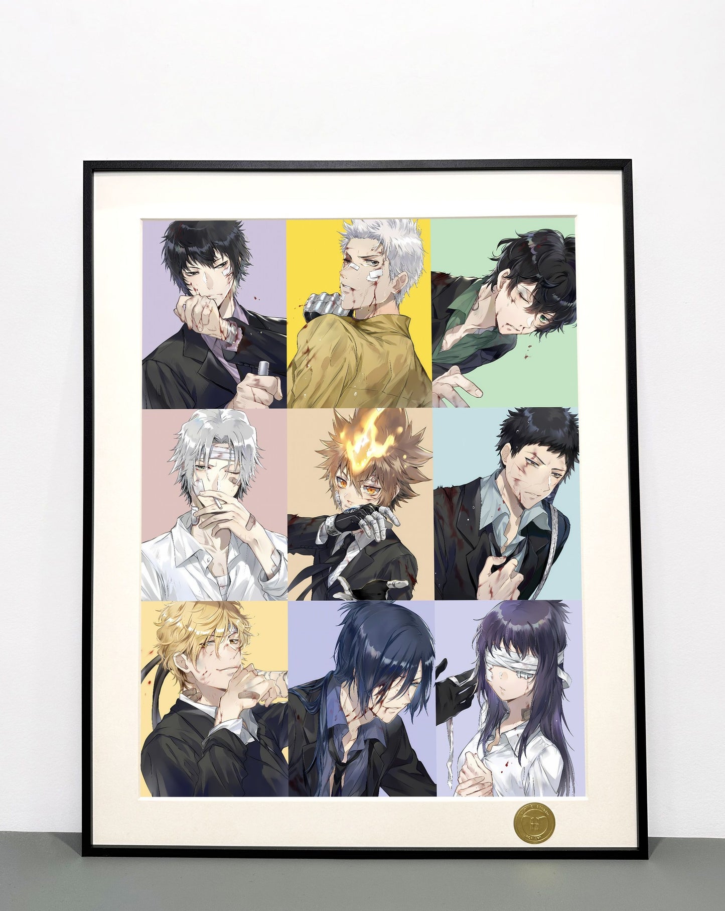 【现货未包邮】《战损家庭教师》泽田纲吉狱寺隼人山本武彭格列装饰画