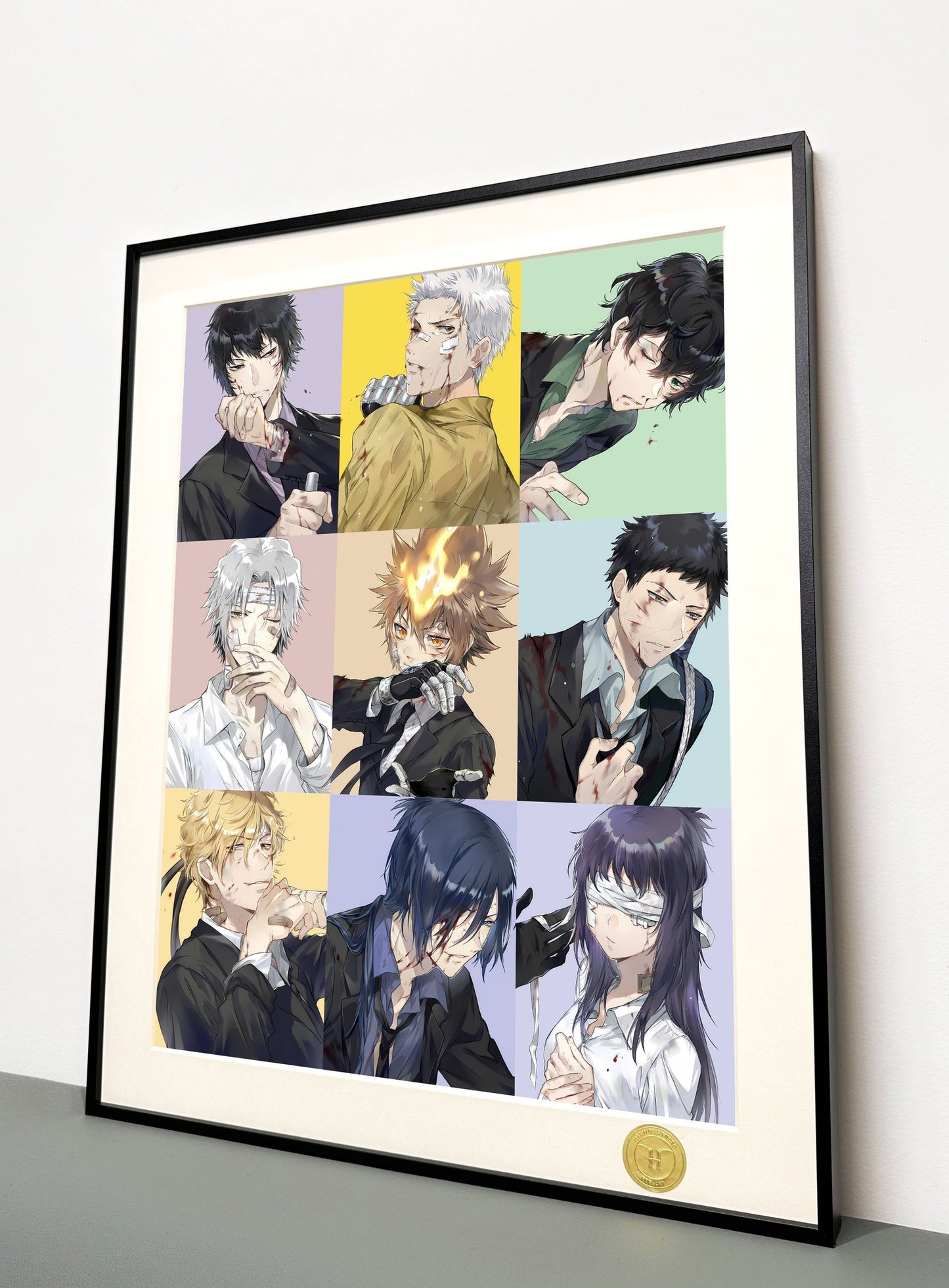 【现货未包邮】《战损家庭教师》泽田纲吉狱寺隼人山本武彭格列装饰画