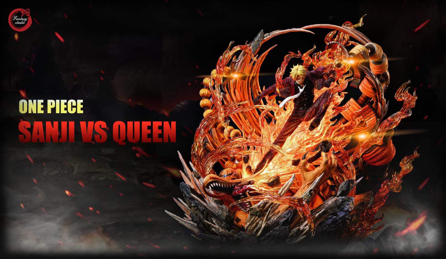 【现货包邮】Fantasy 幻想屋 海贼王系列大型雕像 第二弹 山治VS Queen