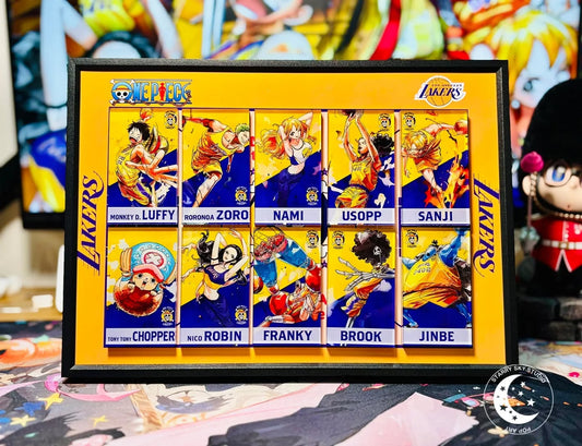 星空工作室出品-《海贼王湖人联动冰箱贴创意画》