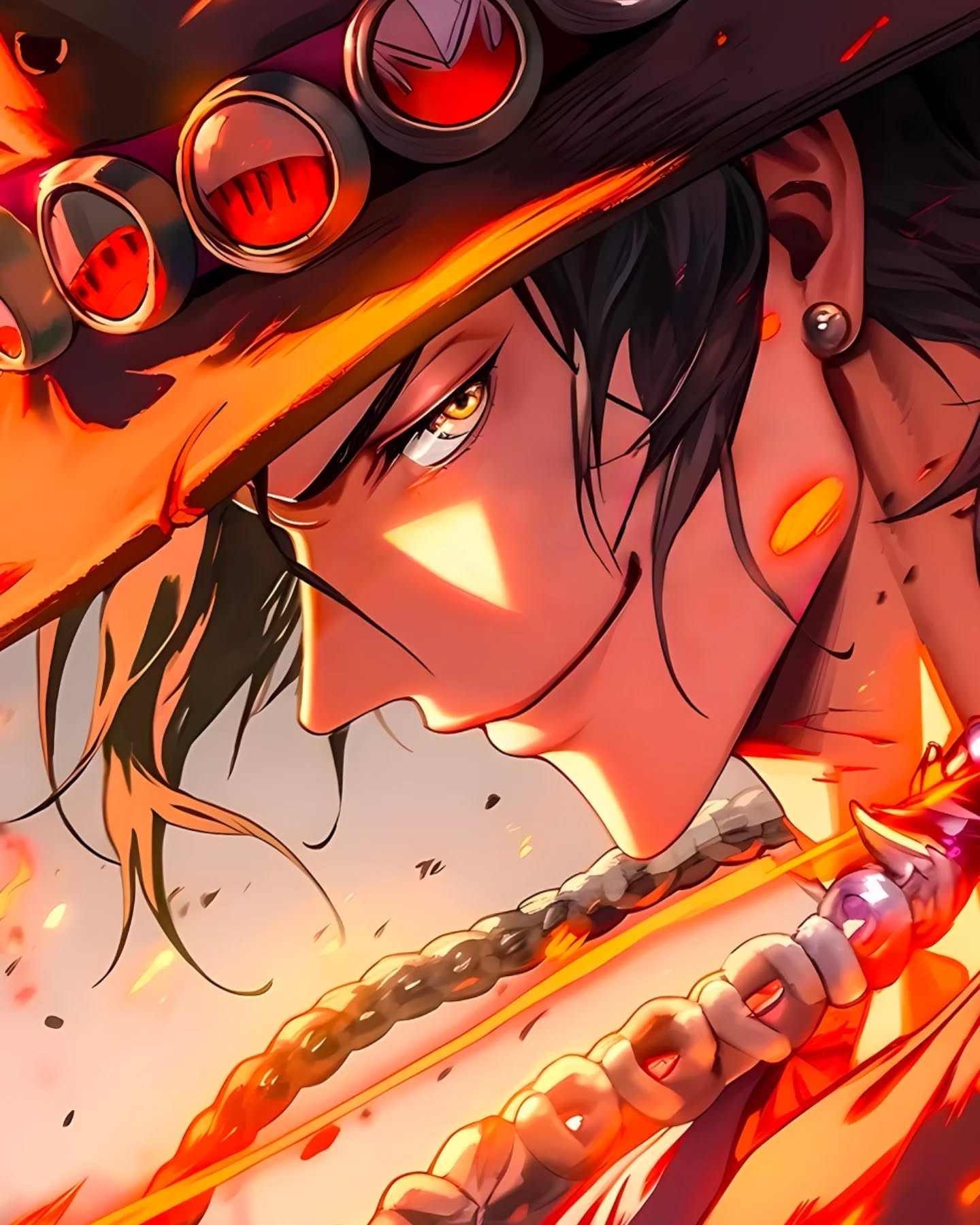 星空《火焰艾斯》海贼王op波特卡斯·D·艾斯烧烧果实ACE路飞装饰画