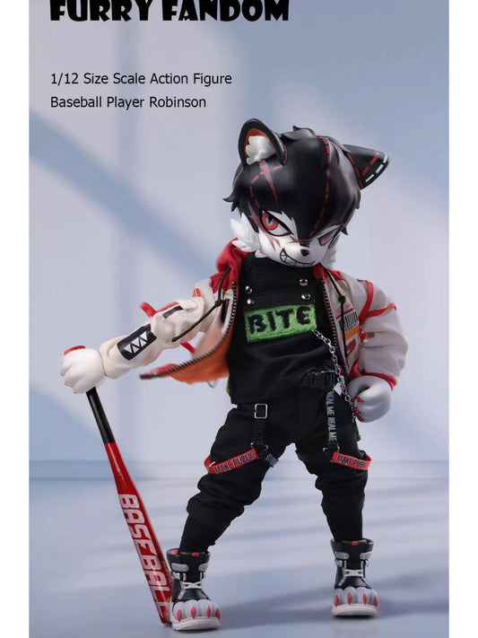 Tit Mok Toys 福瑞系列-1/12可动兽人-双头雕『棒球运动员罗宾森』