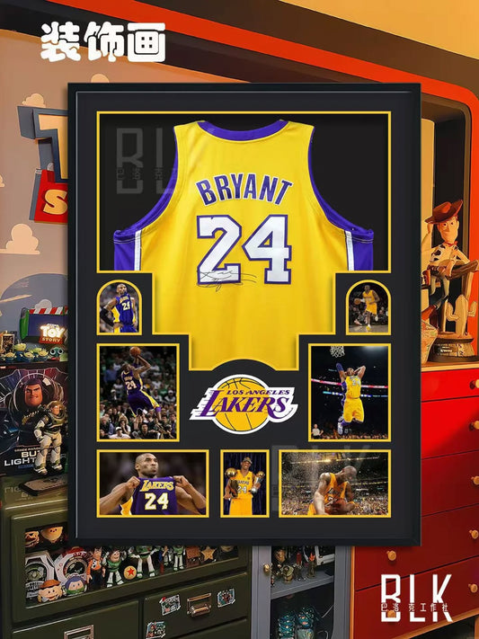 巴洛克 科比24号球衣装饰画Kobe科比·布莱恩特黑曼巴NBA洛杉矶湖人队艺术装饰画