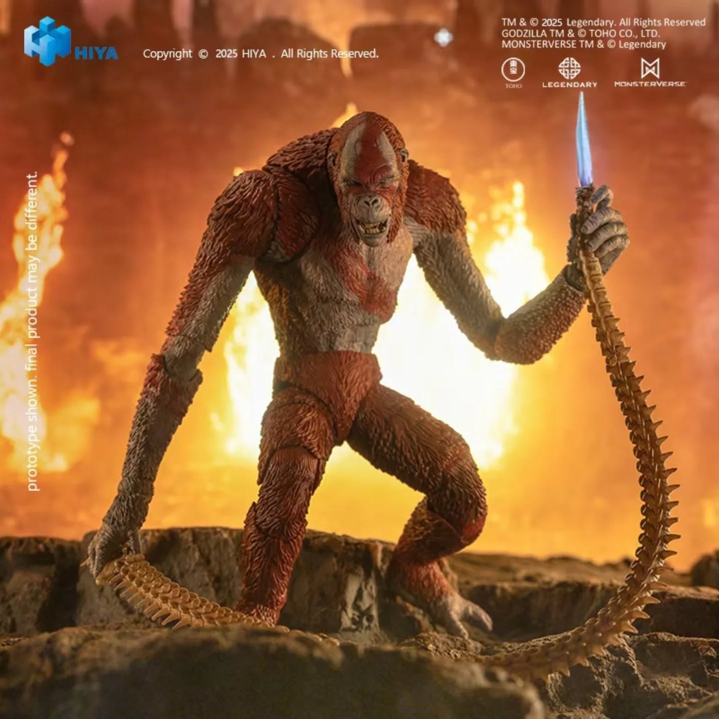 HIYA 海雅玩具 15cm 哥斯拉大战金刚 刀疤王 可动人偶 EBG0417
