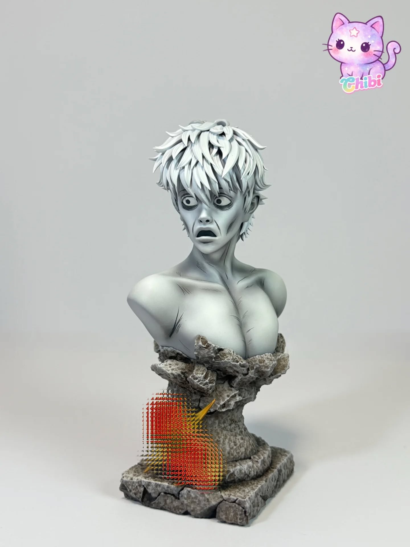 Chibi 经典表情包 惊吓银时胸像