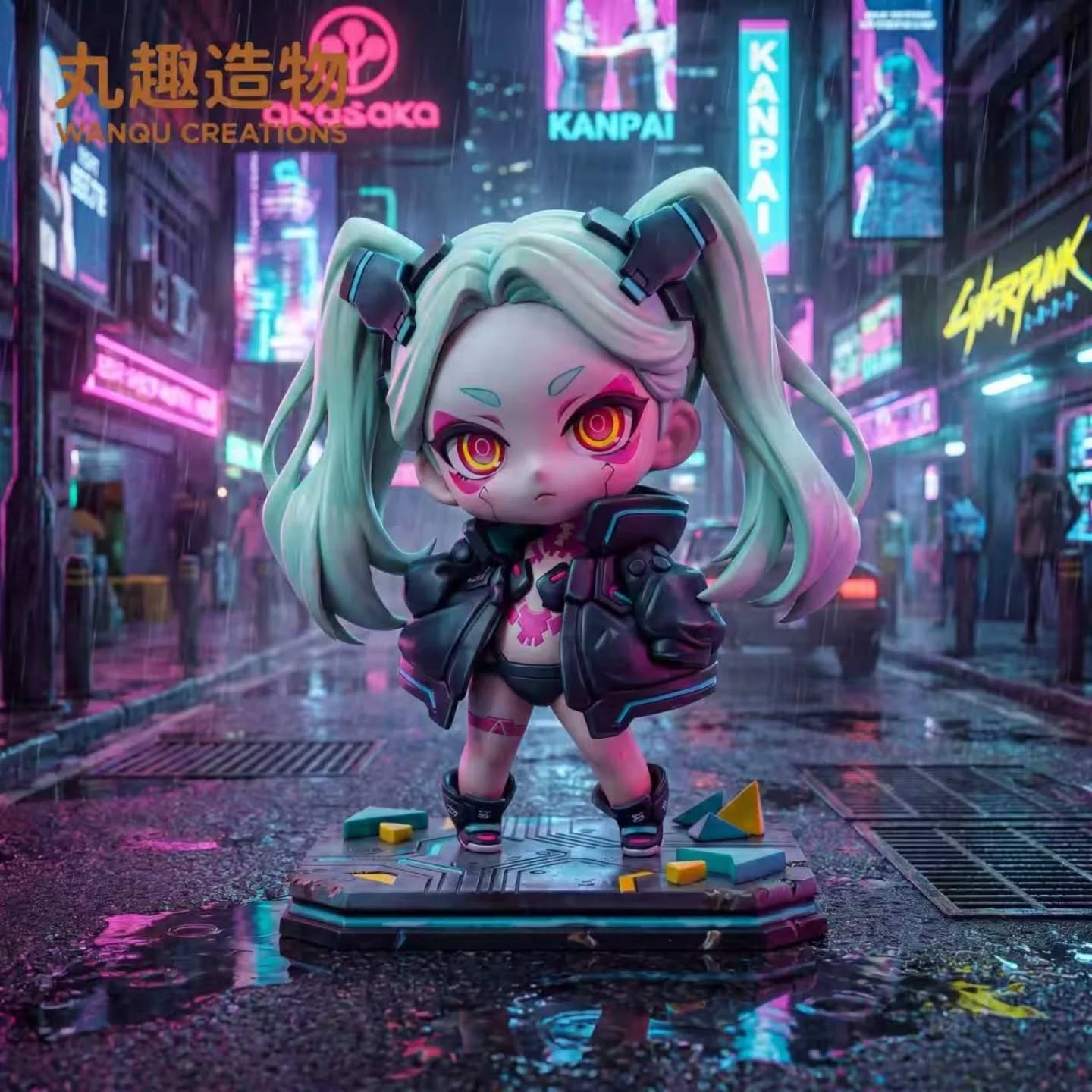Q版赛博朋克边缘行者瑞贝卡