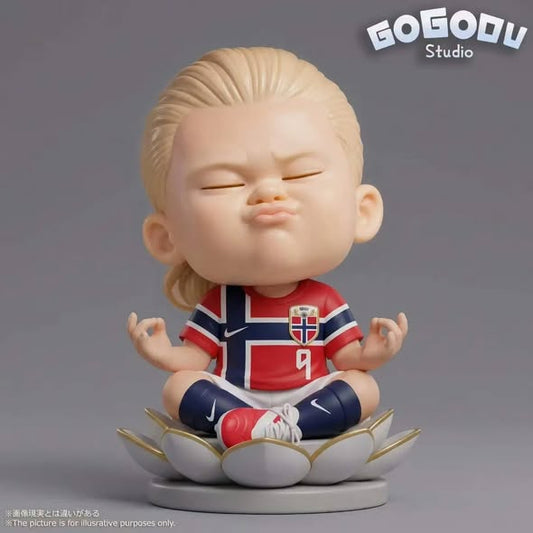 GOGODU挪威9号 哈兰德 哈宝 庆祝打坐潮流人偶！