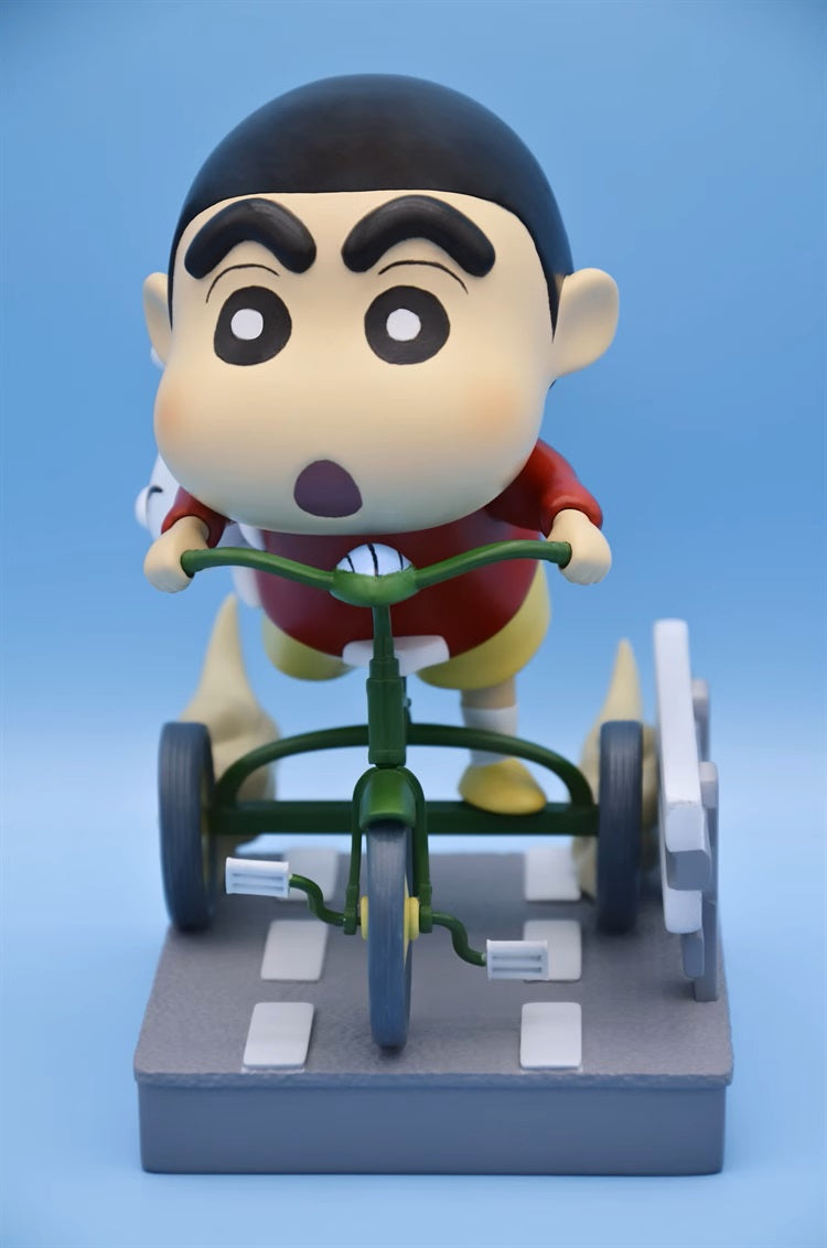 【现货包邮】Bruce.studio Crayon Shin-chan Riding a Bicycle | 骑车小新