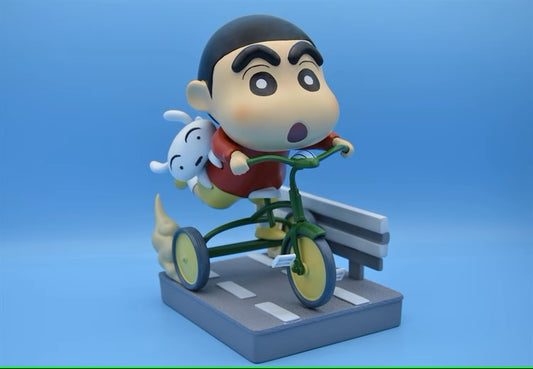 【现货包邮】Bruce.studio Crayon Shin-chan Riding a Bicycle | 骑车小新