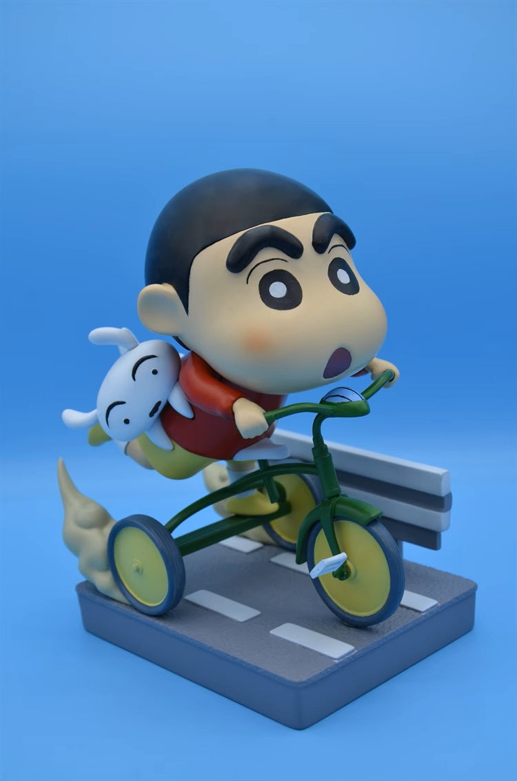 【现货包邮】Bruce.studio Crayon Shin-chan Riding a Bicycle | 骑车小新