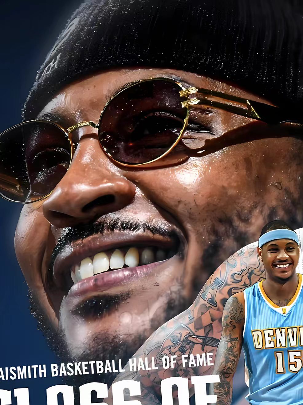 星空《名人堂安东尼》Anthony卡梅隆·安东尼NBA 甜瓜Melo装饰画