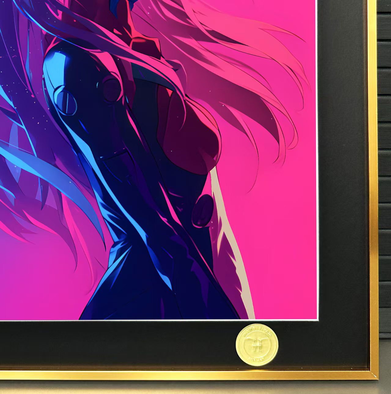 《蓝粉明日香》EVA新世纪福音战士明日香二号机装饰画