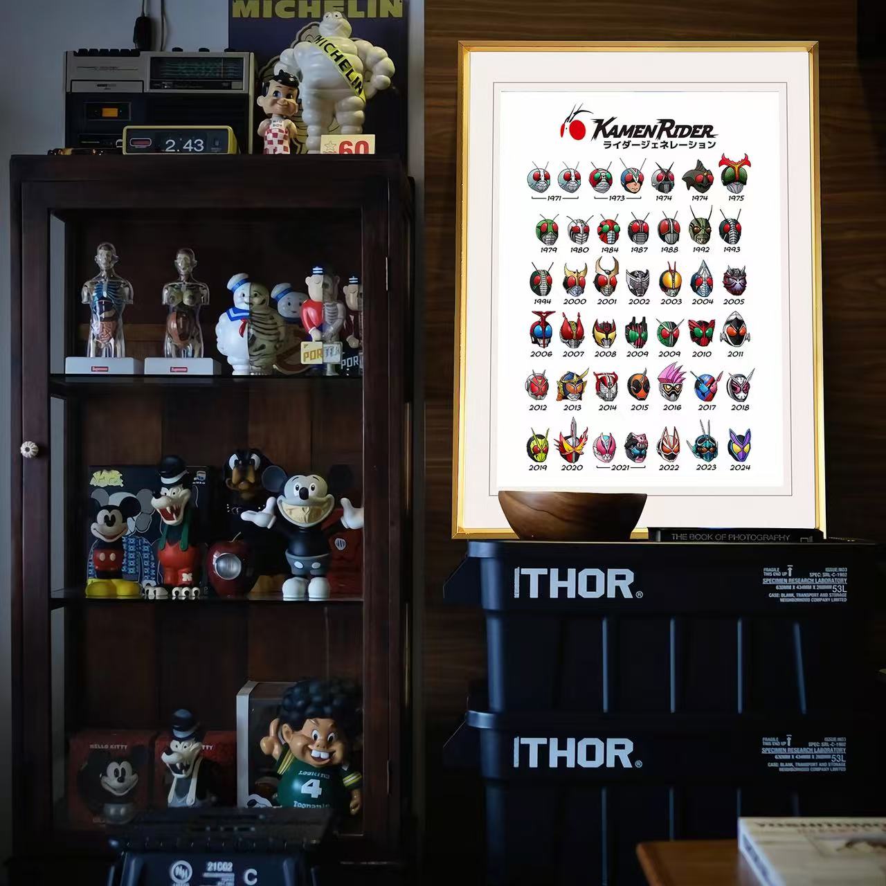 《历代假面骑士》历代假面骑士Kamen Rider复古潮流装饰画