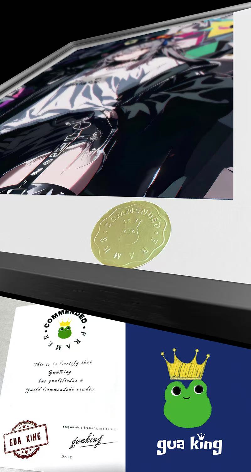 原神雷电将军胡桃八重神子涂鸦潮流装饰画