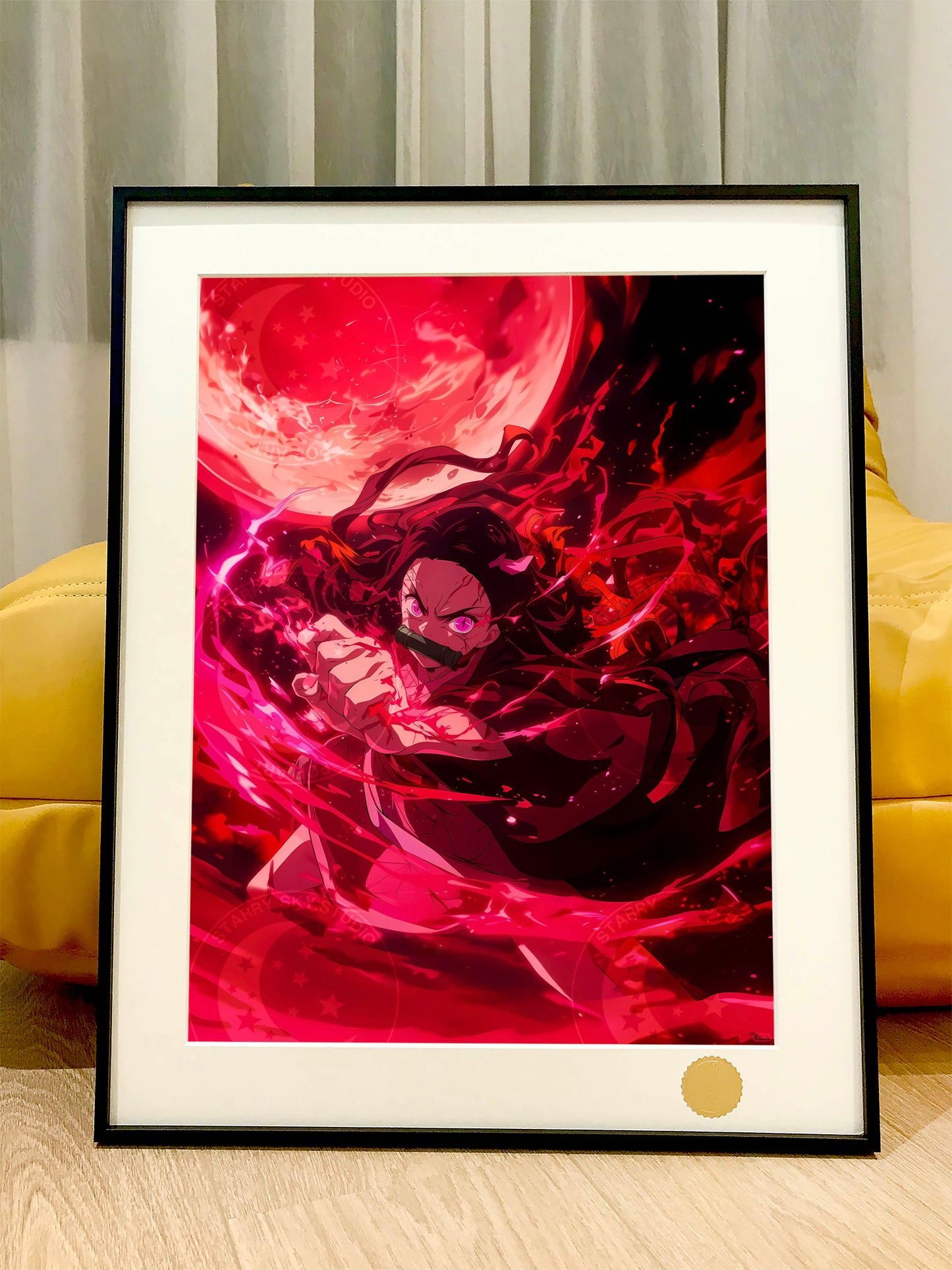 星空《弥豆子》炭治郎鬼灭之刃Nezukov动漫二次元装饰画