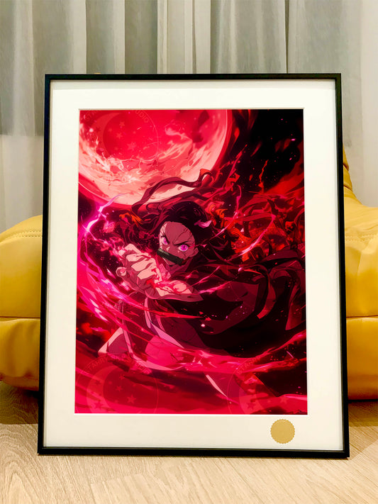 星空《弥豆子》炭治郎鬼灭之刃Nezukov动漫二次元装饰画