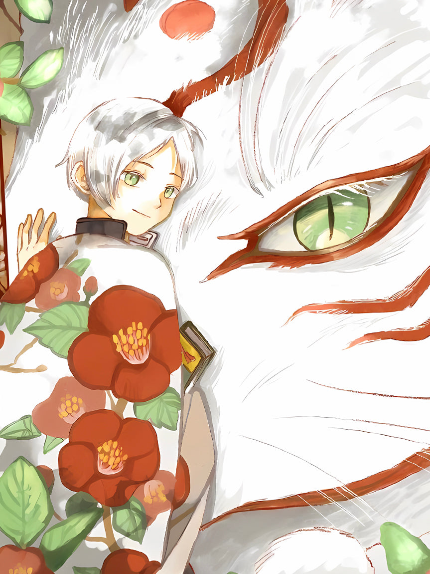 星空《椿之窗》夏目友人帐夏目贵志火神装饰画