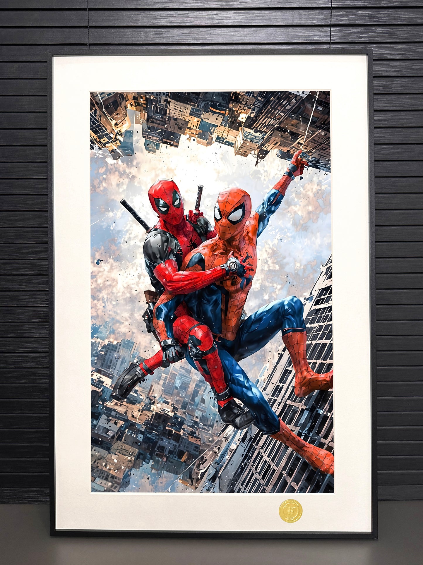 《蜘蛛侠死侍》漫威彼得帕克蜘蛛侠spiderman装饰画