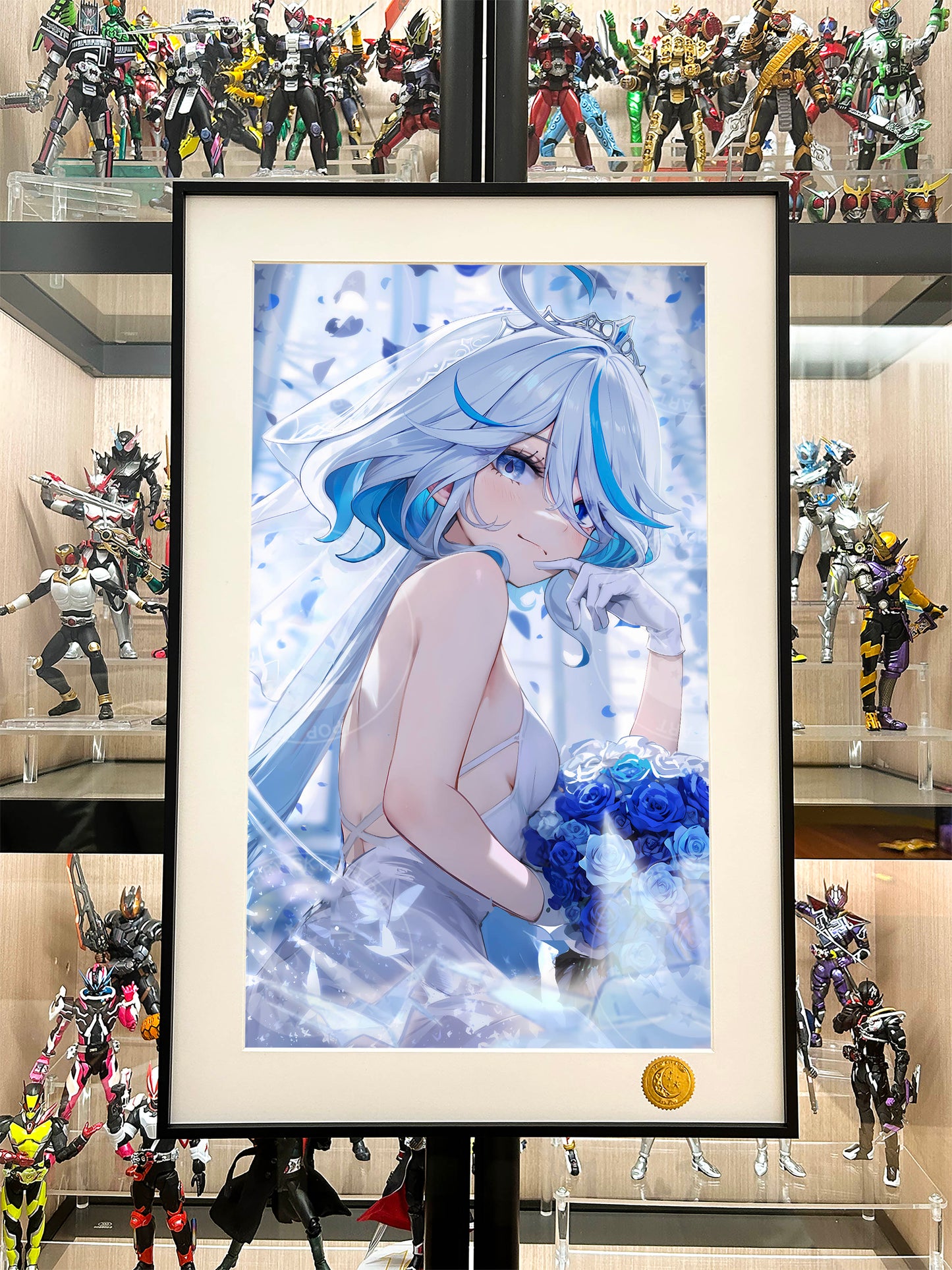 星空《花嫁芙宁娜》芙卡洛斯原神动漫装饰画